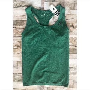 NWT Adidas TechFit Tank Top Dark Green Sz L